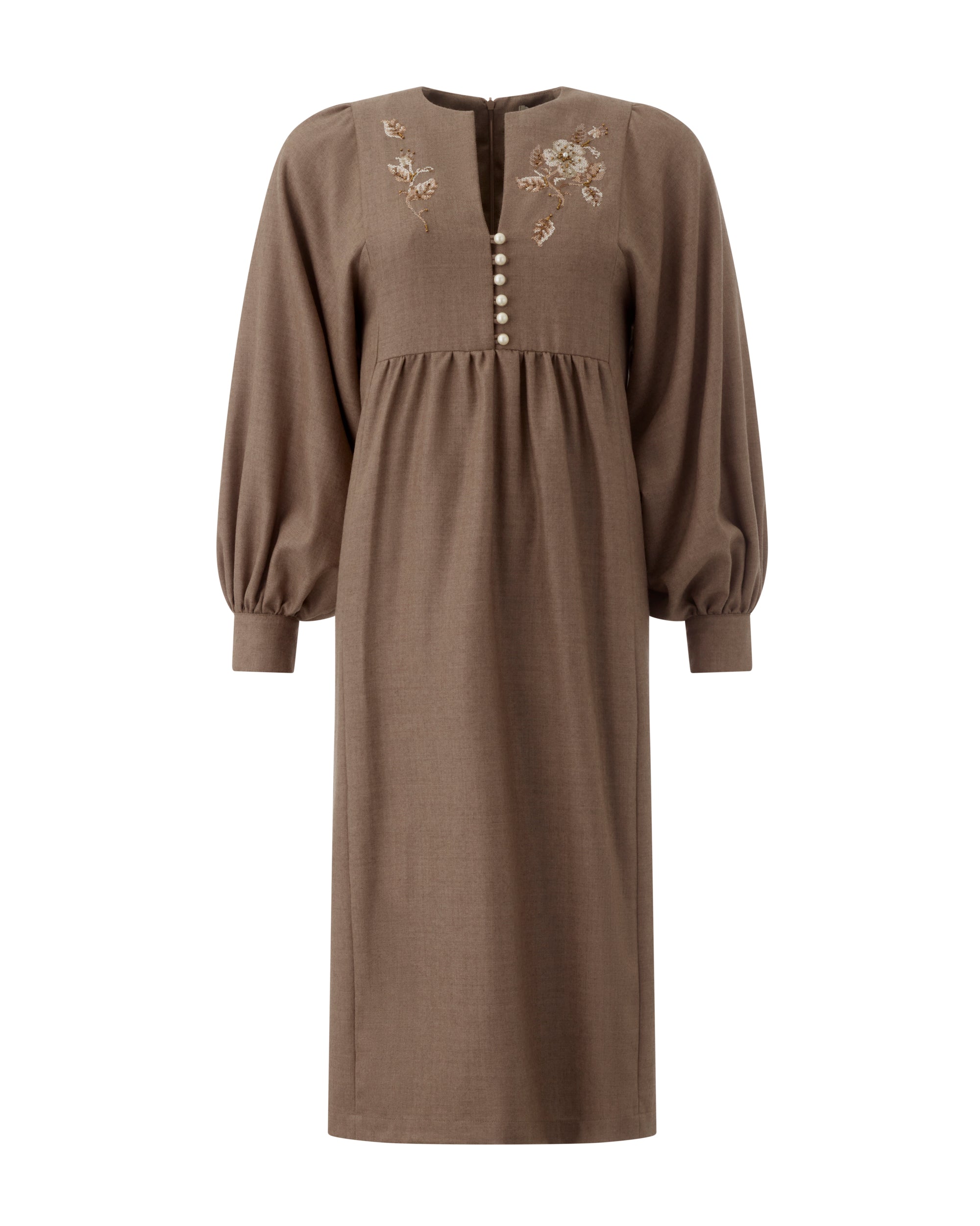 Clementina Dress - Taupe
