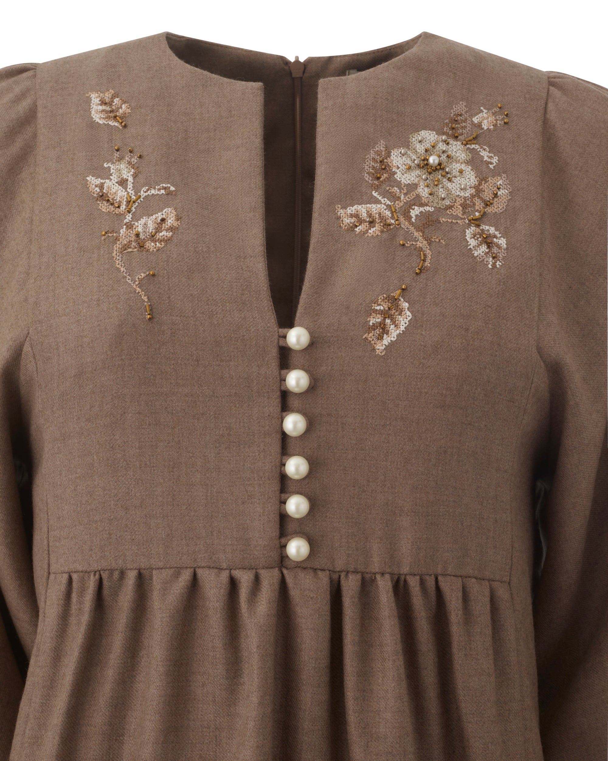 Clementina Dress - Taupe
