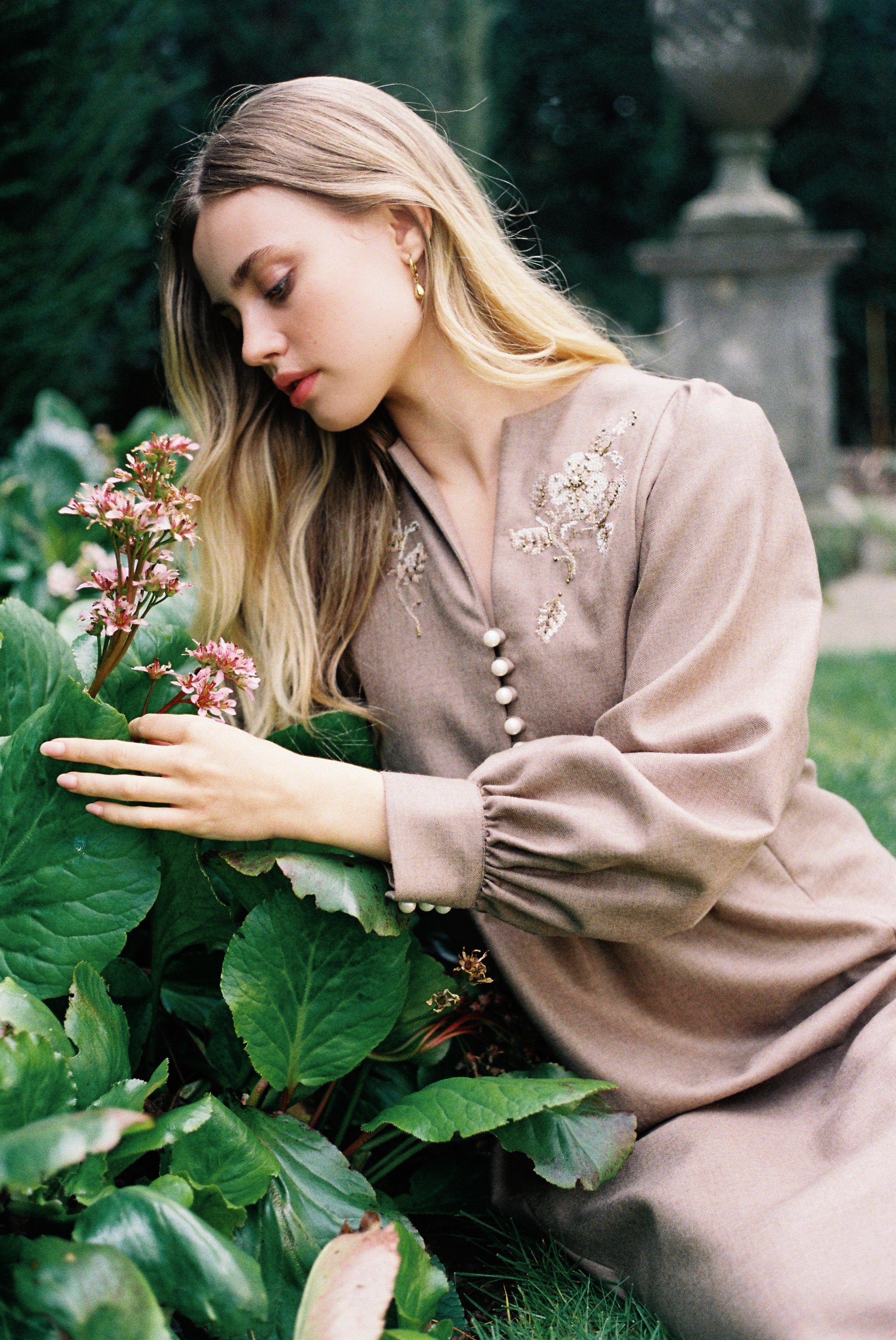 Clementina Dress - Taupe