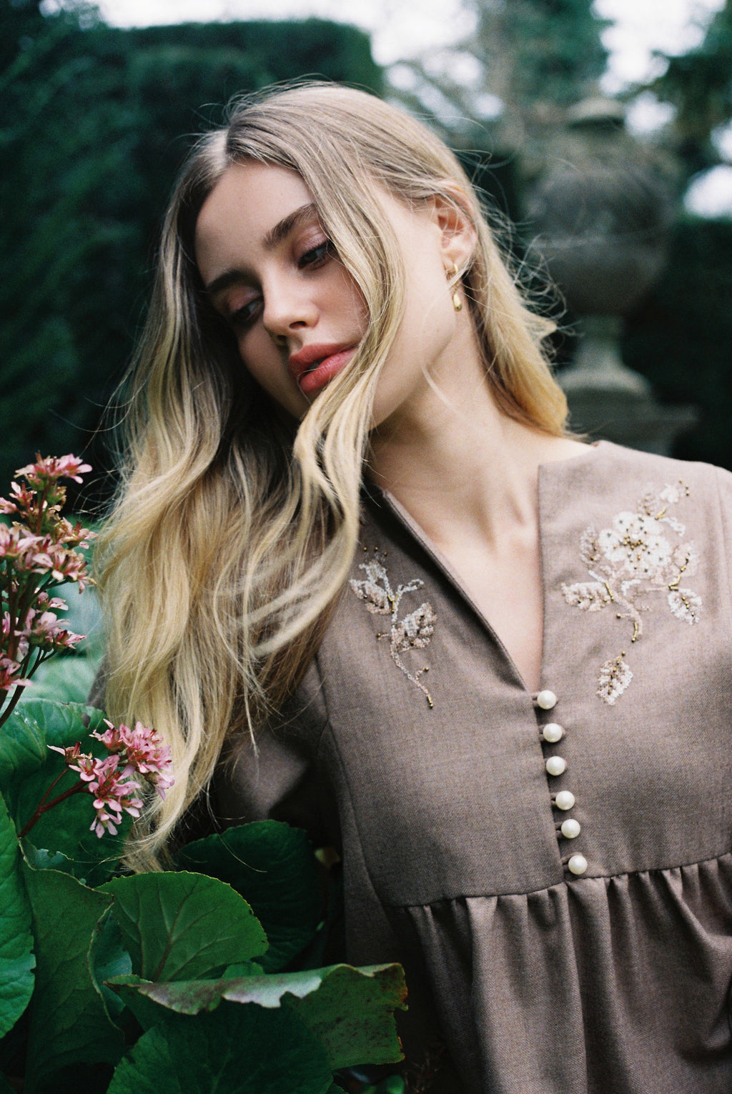 Clementina Dress - Taupe